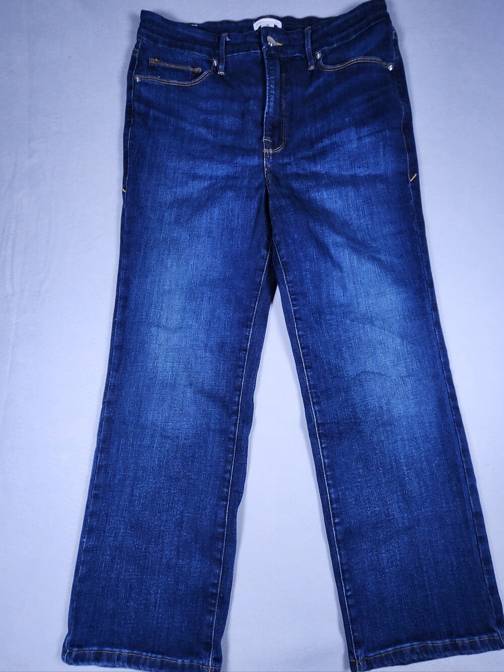Good American Dark Blue‎ Straight-Leg Jeans